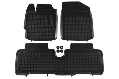 Covorase Presuri Auto Negru din Cauciuc pentru TOYOTA Urban Cruiser 2009-, Yaris II 2005-2011