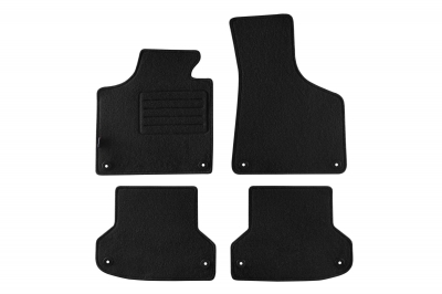 Set 4 covorase auto din mocheta, negru, pentru pentru AUDI A3 05/2003-08/2012 3-Tourer, A3 Sportback 09/2004-01/2013 5-Tourer, S3 01/2007-2012-