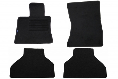 Set 4 covorase auto din mocheta, negru, pentru pentru BMW X5 (E70) 03/2007-10/2013 5-locuri-