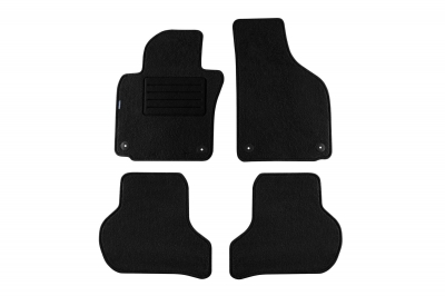 Set 4 covorase auto din mocheta, negru, pentru pentru VW Golf V, Jetta Modell 2007-12/2010, Golf VI 2008-10/2012, Scirocco 09/2008-