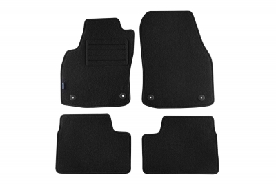 Set 4 covorase auto din mocheta, negru, pentru  pentru OPEL Astra H 2004-10/2009, Astra H Caravan 09/2004-10/2010, Astra H GTC 03/2005-10/2011-