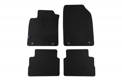 Set 4 covorase auto din mocheta, negru, pentru pentru OPEL Vectra C 2004-10/2008-