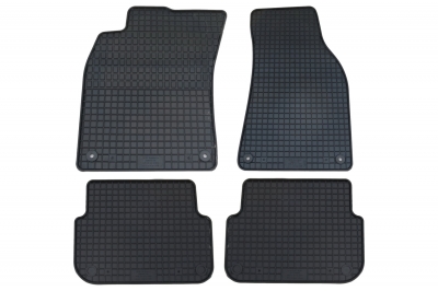 Covorase Presuri Auto Negru din Cauciuc pentru AUDI A6 C6 Sedan pentru AUDI A6 4F (2004-2006) A6 Avant (2004-2006)